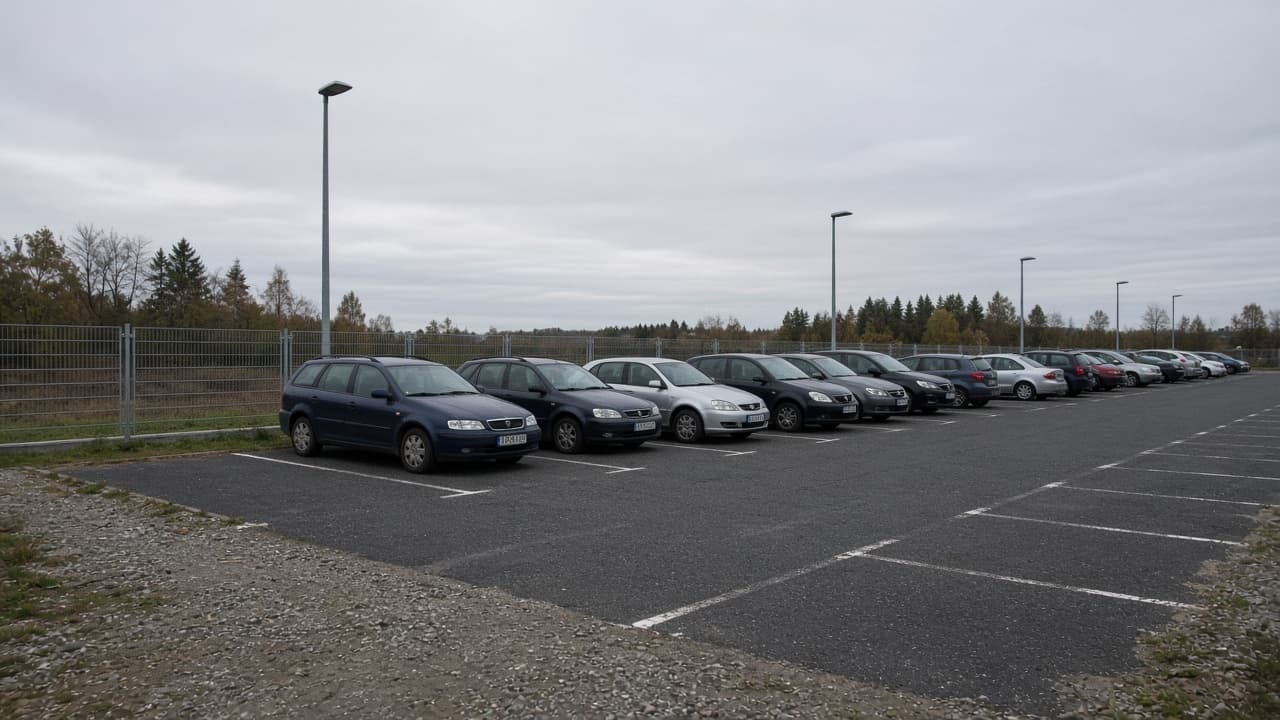 Stanowiska na terenie parkingu